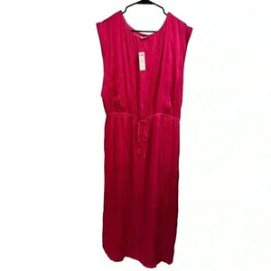 Chico’s Tie Waist Sleeveless Maxi Dress Size XL
